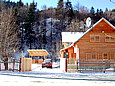 Casa Rau, Translyvanis, in winter